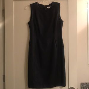 Calvin Klein Sheath dark blue sleeveless dress
